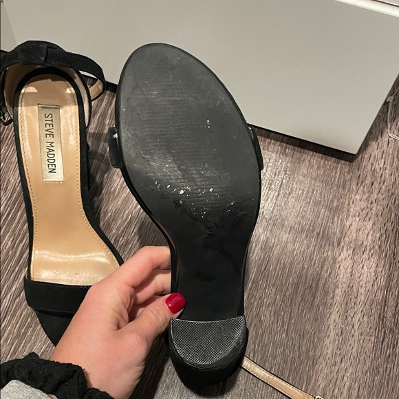 Steve Madden Black Carrson Heels - Picture 6 of 7